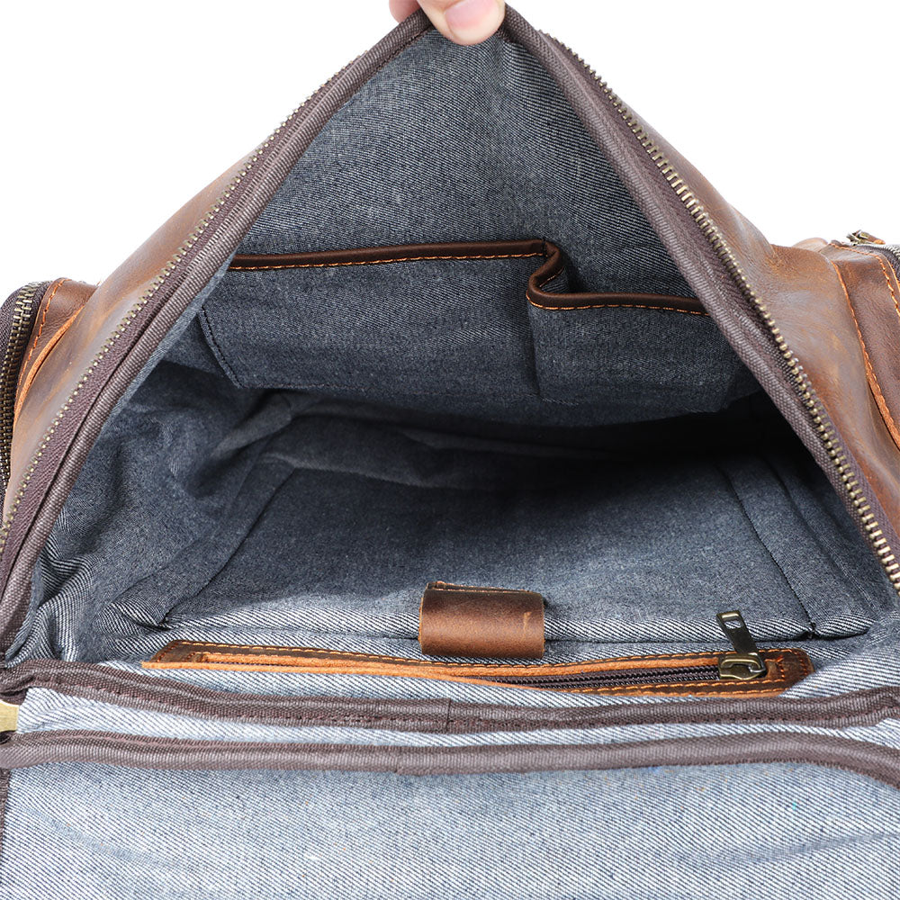 Charles - Sac à dos en cuir pour hommes