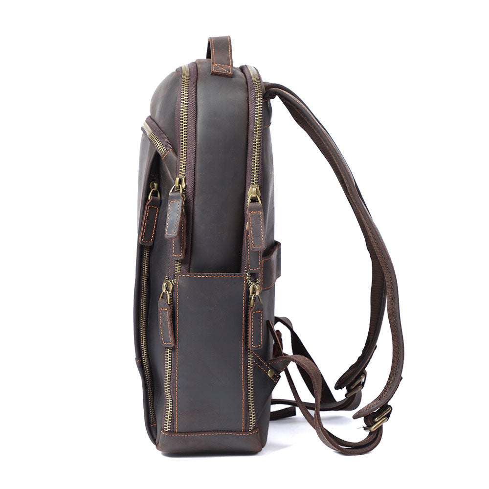 Andrew - Sac à dos en cuir pour ordinateur portable pour hommes