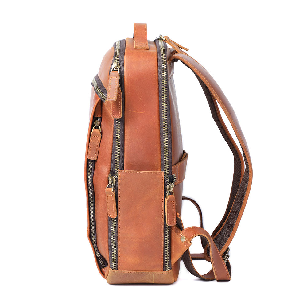 Andrew - Sac à dos en cuir pour ordinateur portable pour hommes