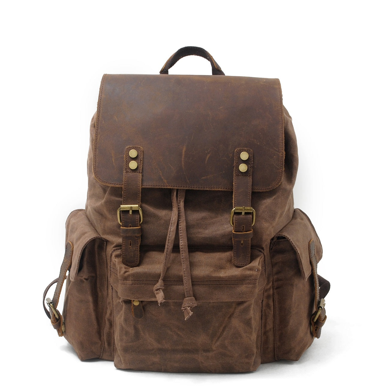 Jacob - Sac à dos vintage en toile cirée