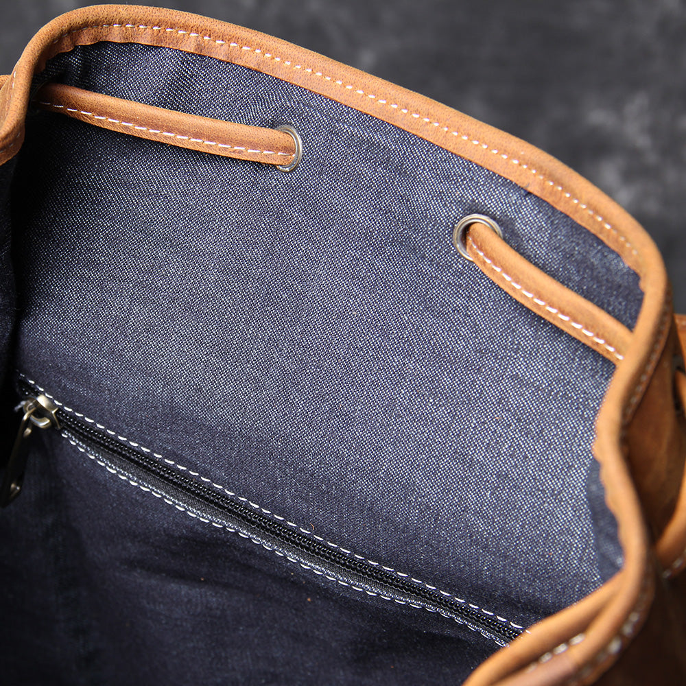 Jeffrey - Sac à dos en cuir classique et durable