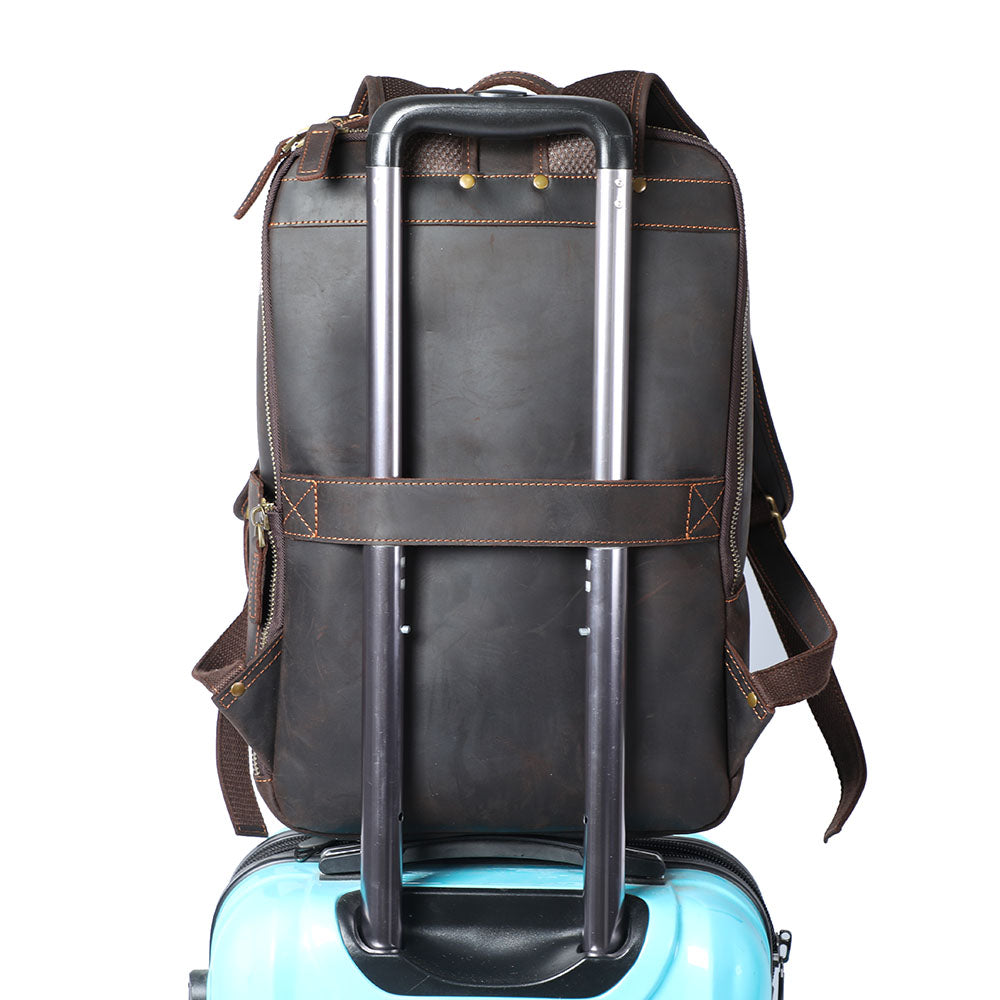Andrew - Sac à dos en cuir pour ordinateur portable pour hommes