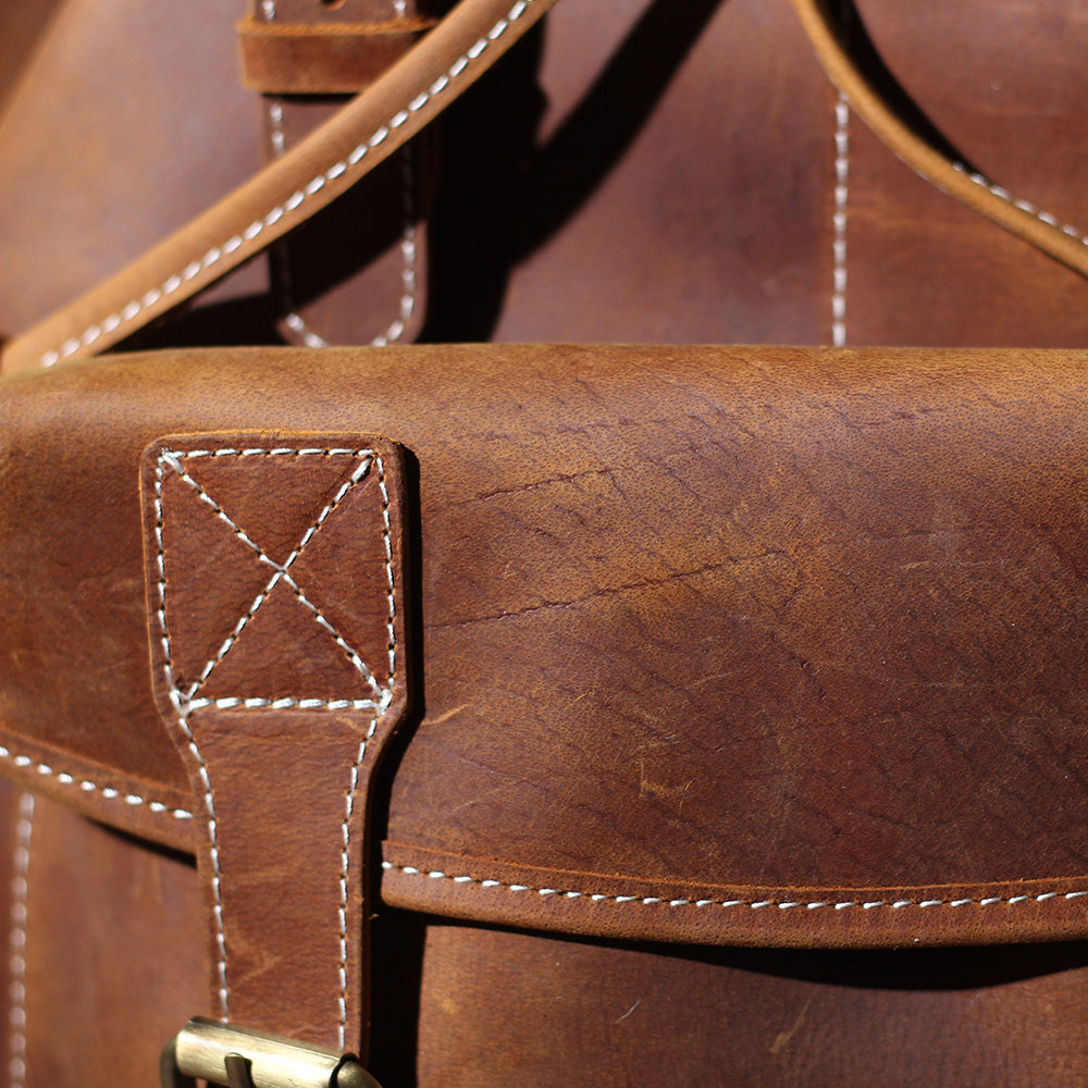 Jeffrey - Sac à dos en cuir classique et durable