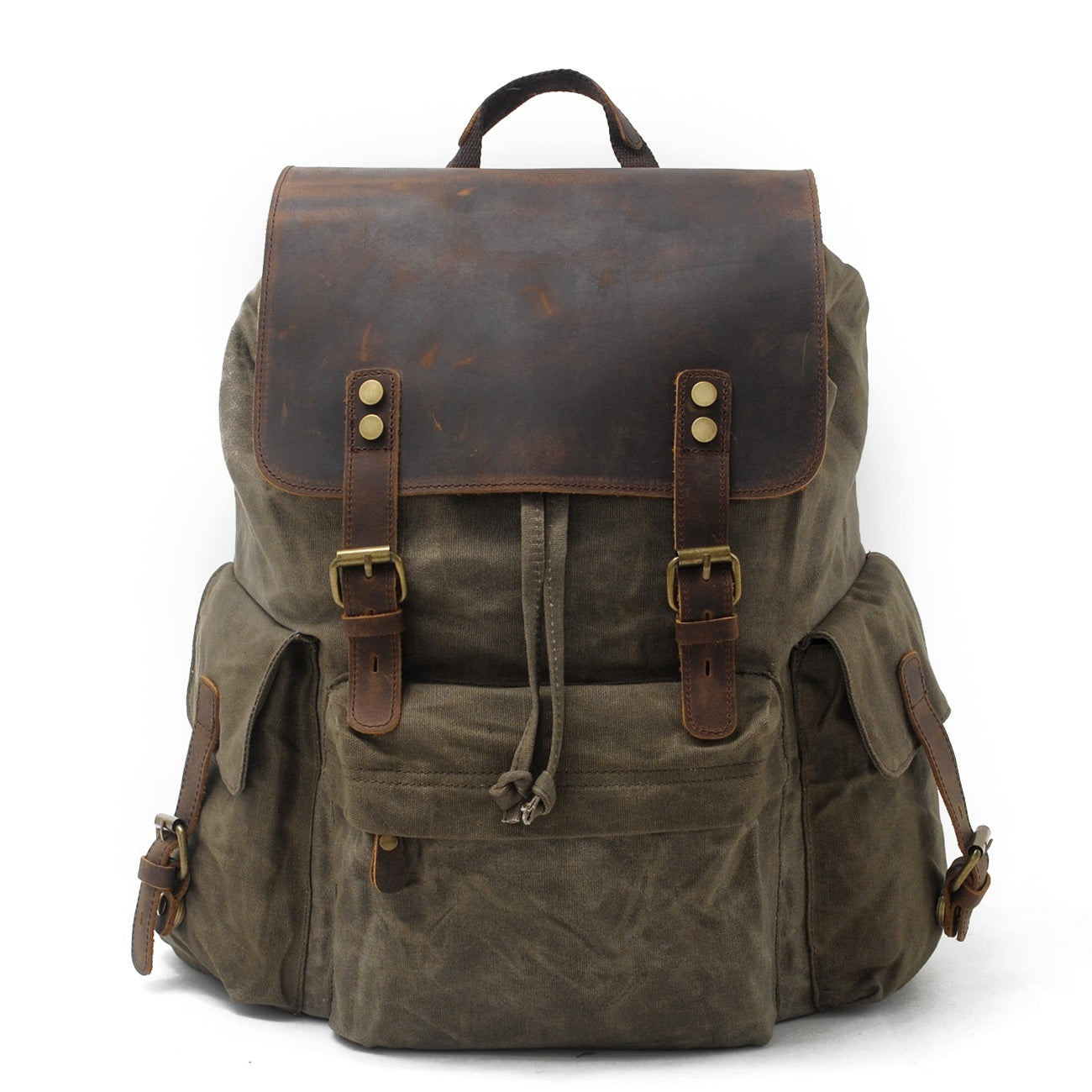 Jacob - Sac à dos vintage en toile cirée