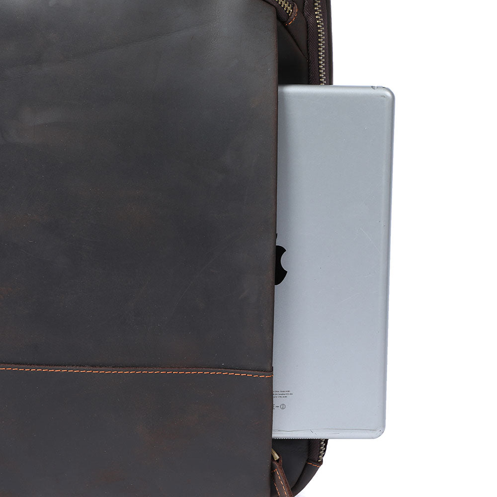 Andrew - Sac à dos en cuir pour ordinateur portable pour hommes