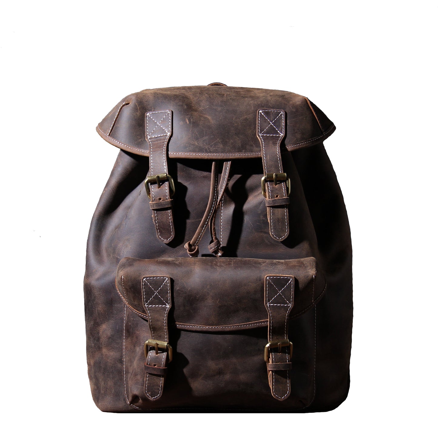 Jeffrey - Sac à dos en cuir classique et durable