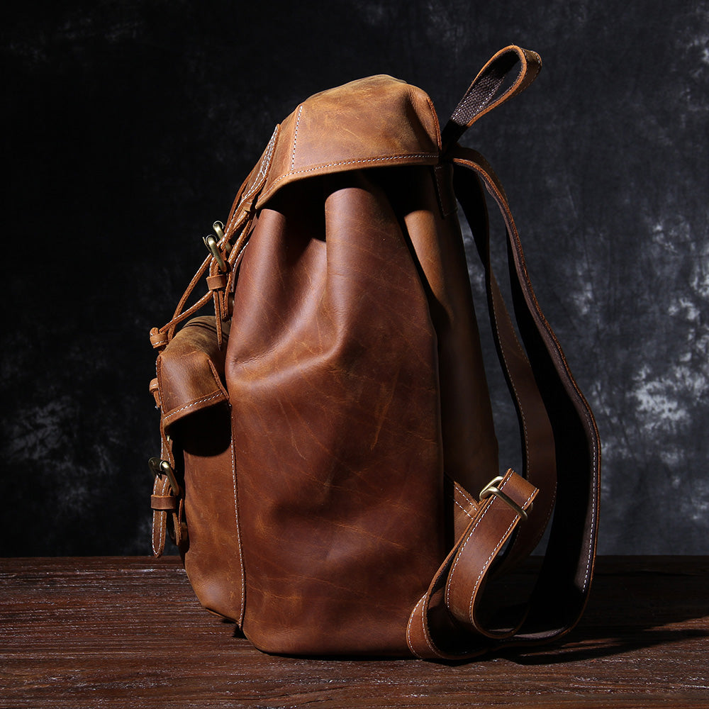 Jeffrey - Sac à dos en cuir classique et durable