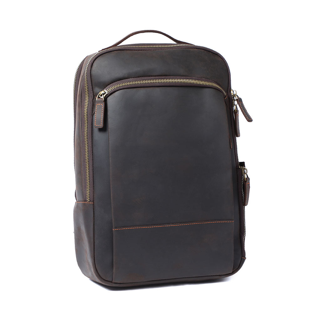 Andrew - Sac à dos en cuir pour ordinateur portable pour hommes