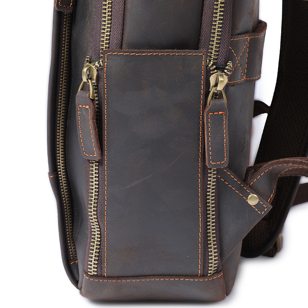 Andrew - Sac à dos en cuir pour ordinateur portable pour hommes