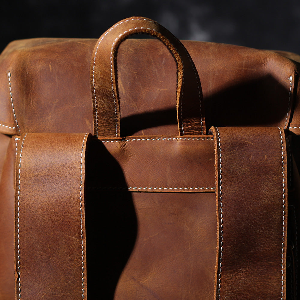 Jeffrey - Sac à dos en cuir classique et durable