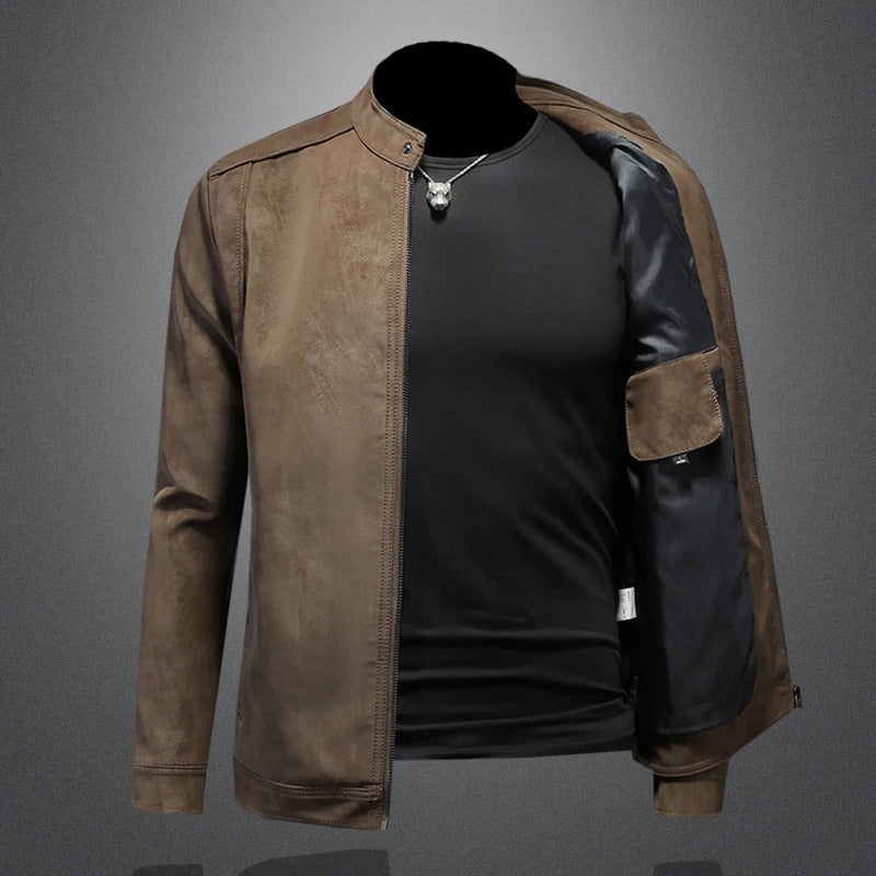 Éric | Veste Motard en Similicuir pour Homme