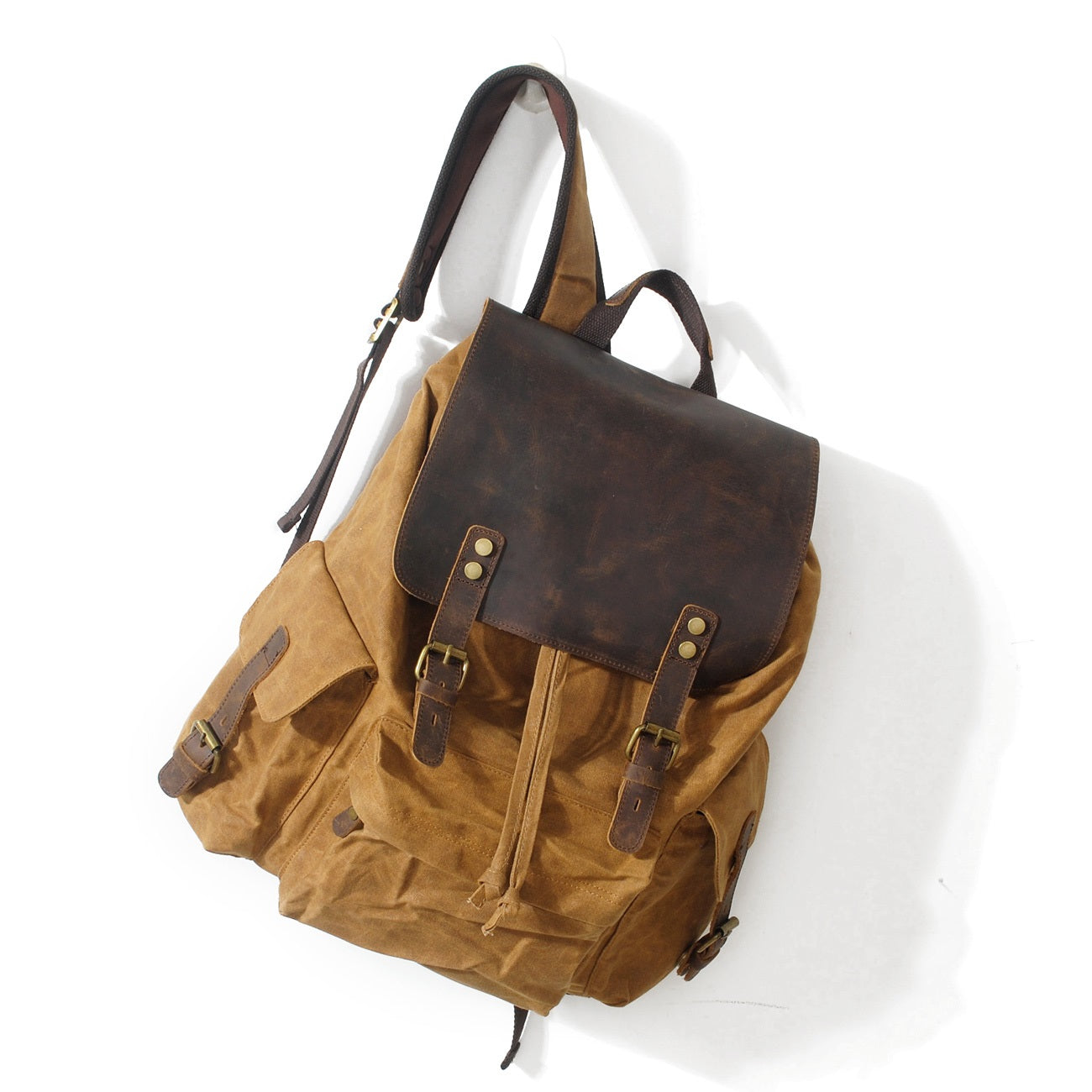 Jacob - Sac à dos vintage en toile cirée