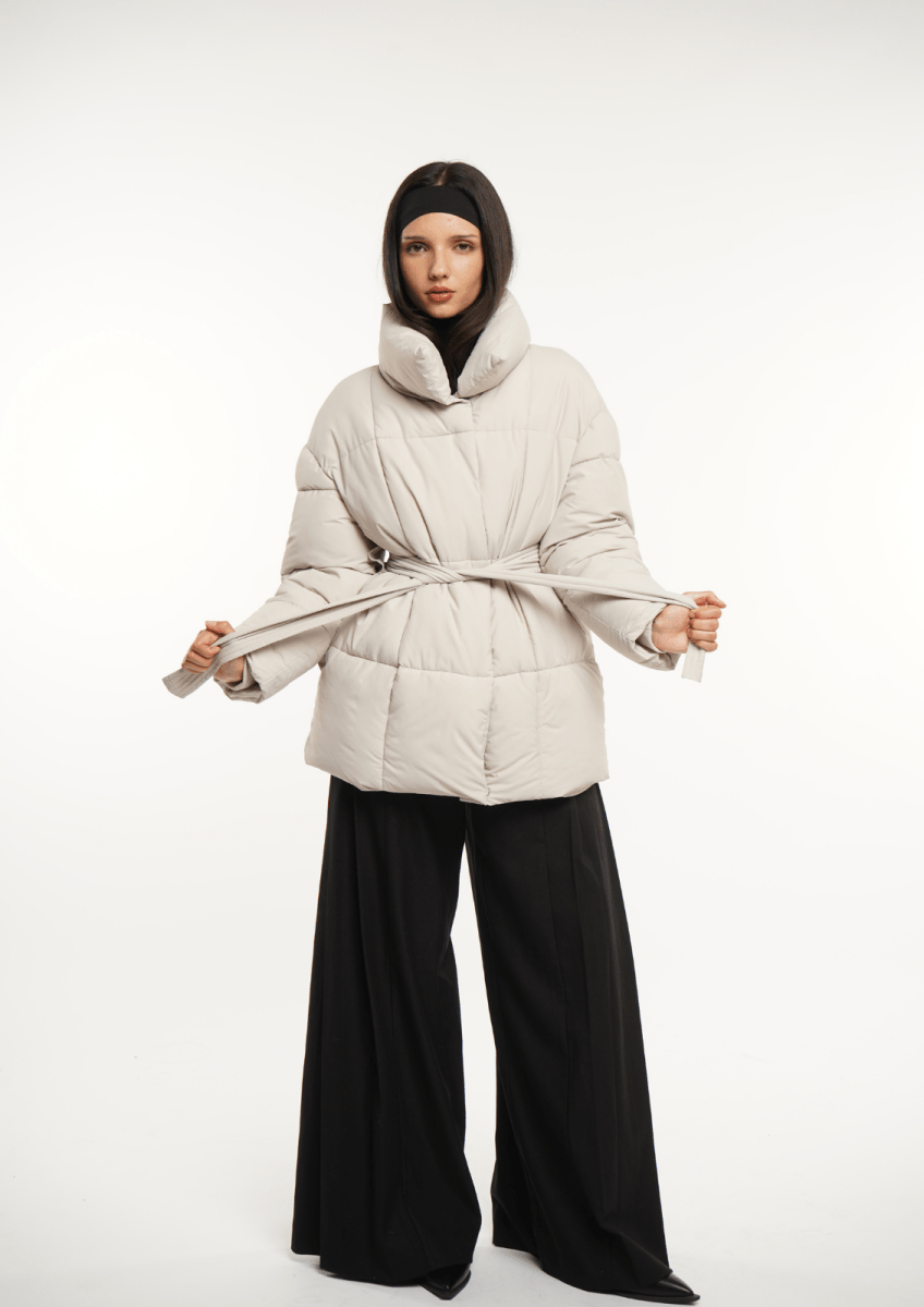 NOVA | Mi-Longue Puffer Jacket avec Ceinture