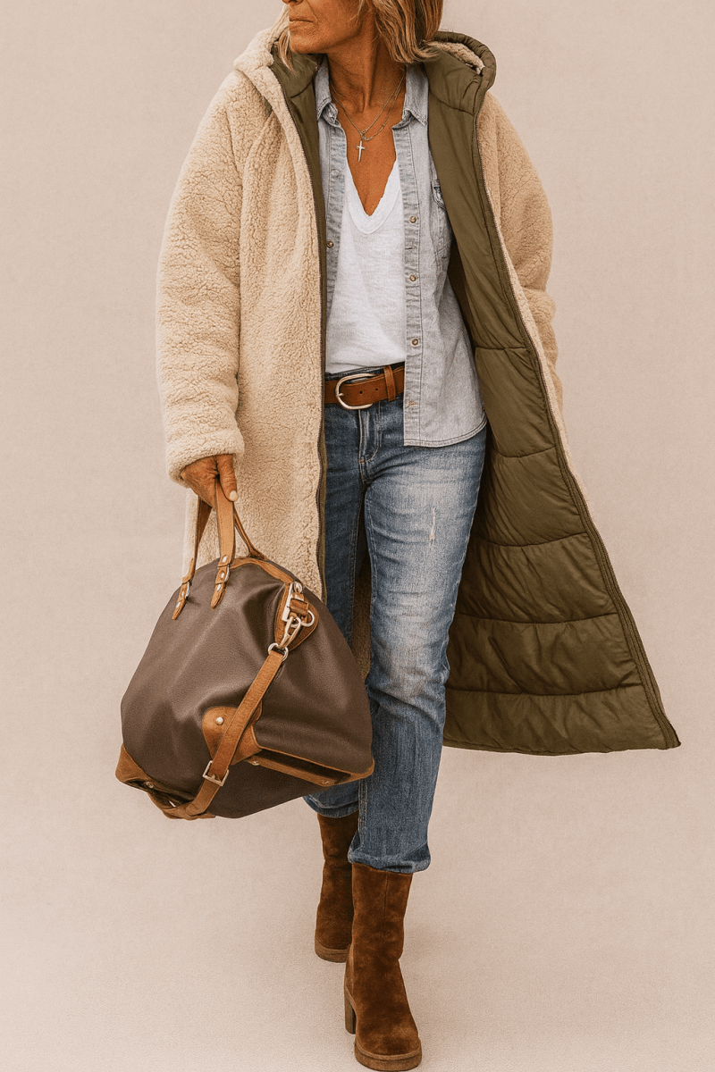 SASHA™ | Élégant Manteau Réversible