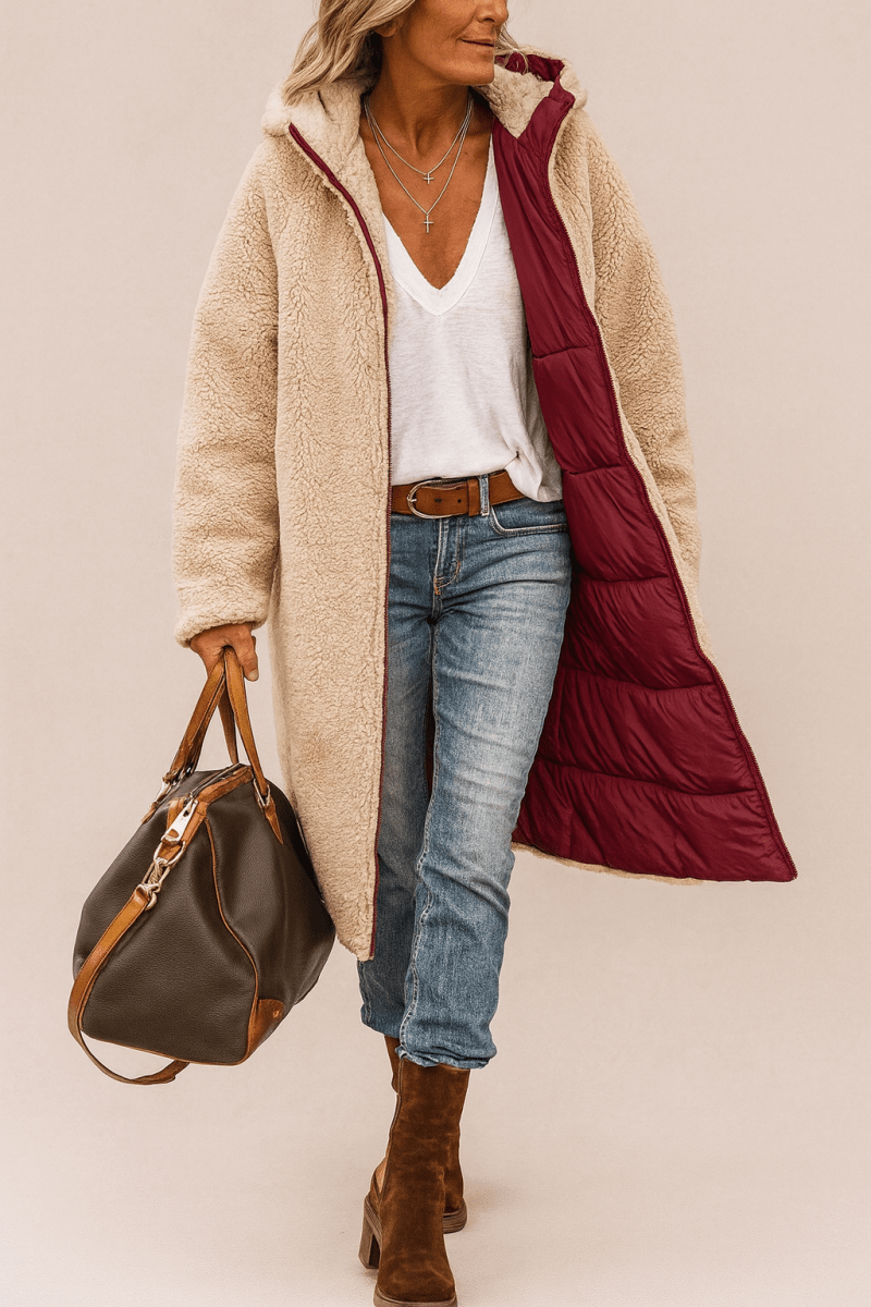 SASHA™ | Élégant Manteau Réversible