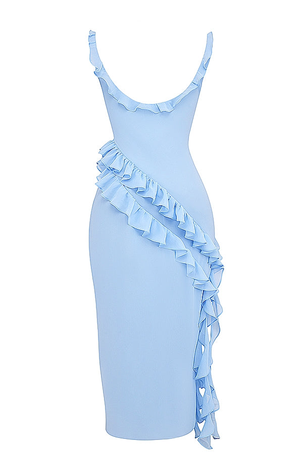 Dalia | Robe longue avec volants
