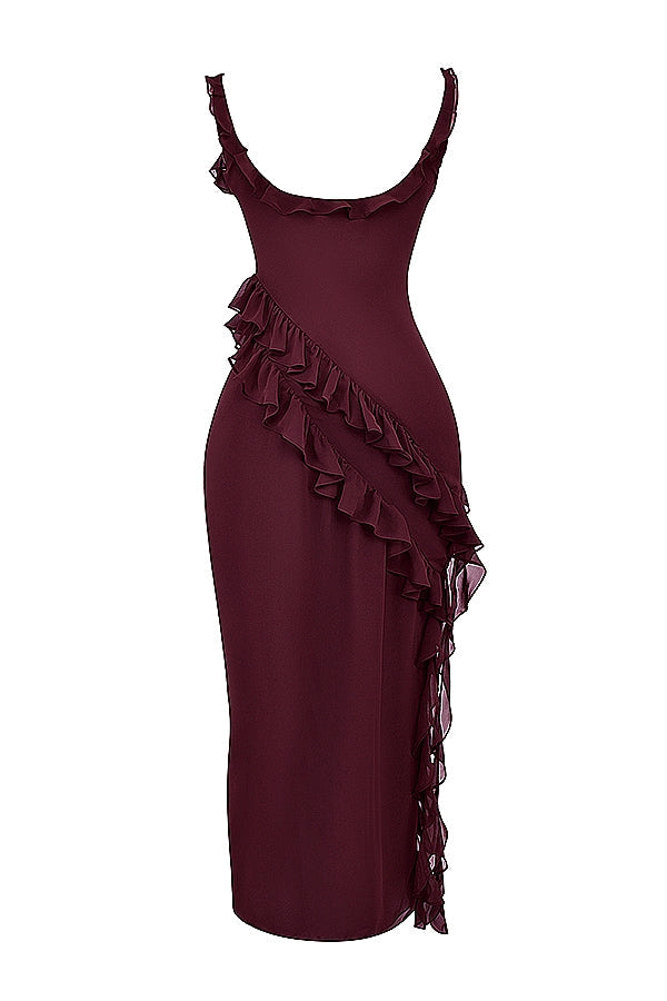 Dalia | Robe longue avec volants