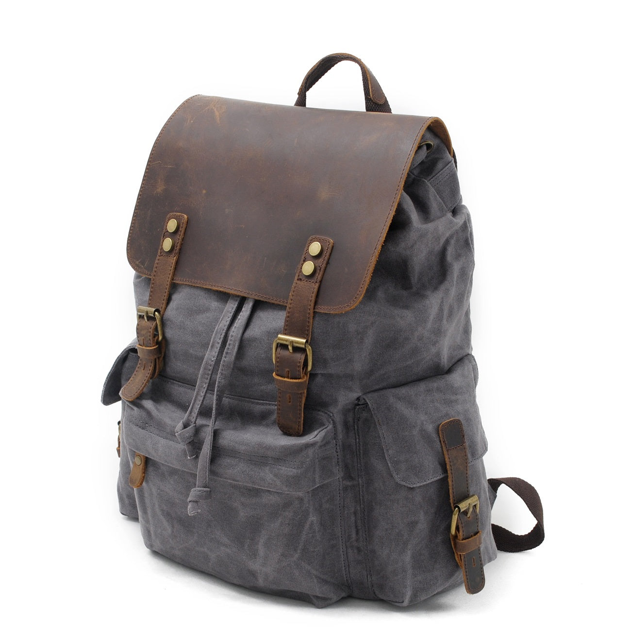 Jacob - Sac à dos vintage en toile cirée