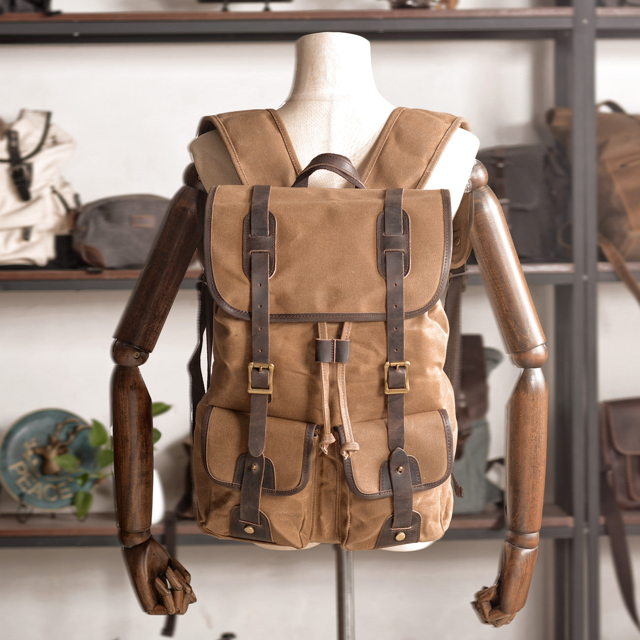 Marcus - Sac à dos de voyage en toile robuste