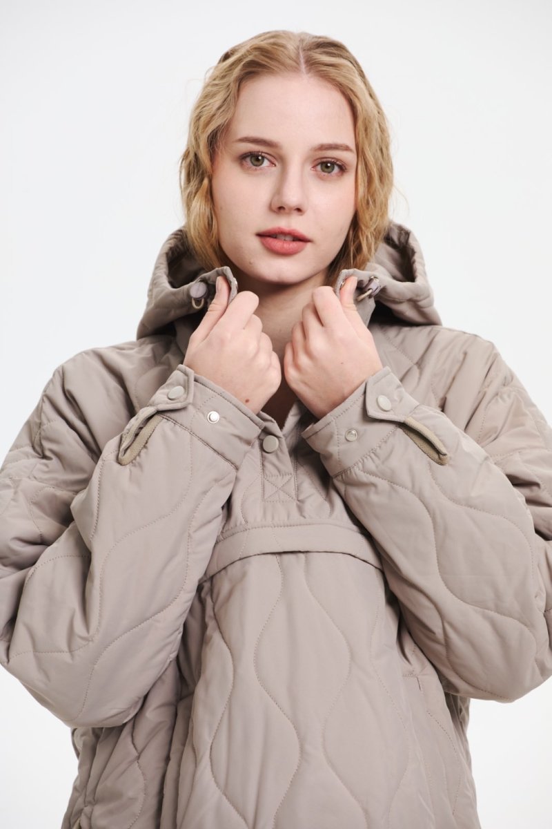 SAULE | Veste à Capuche Imperméable en Matelassé