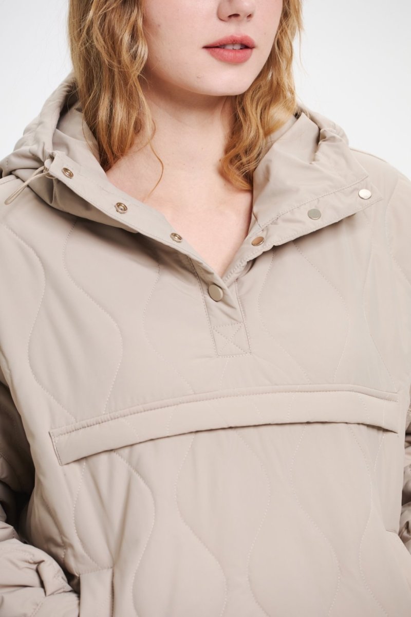 SAULE | Veste à Capuche Imperméable en Matelassé