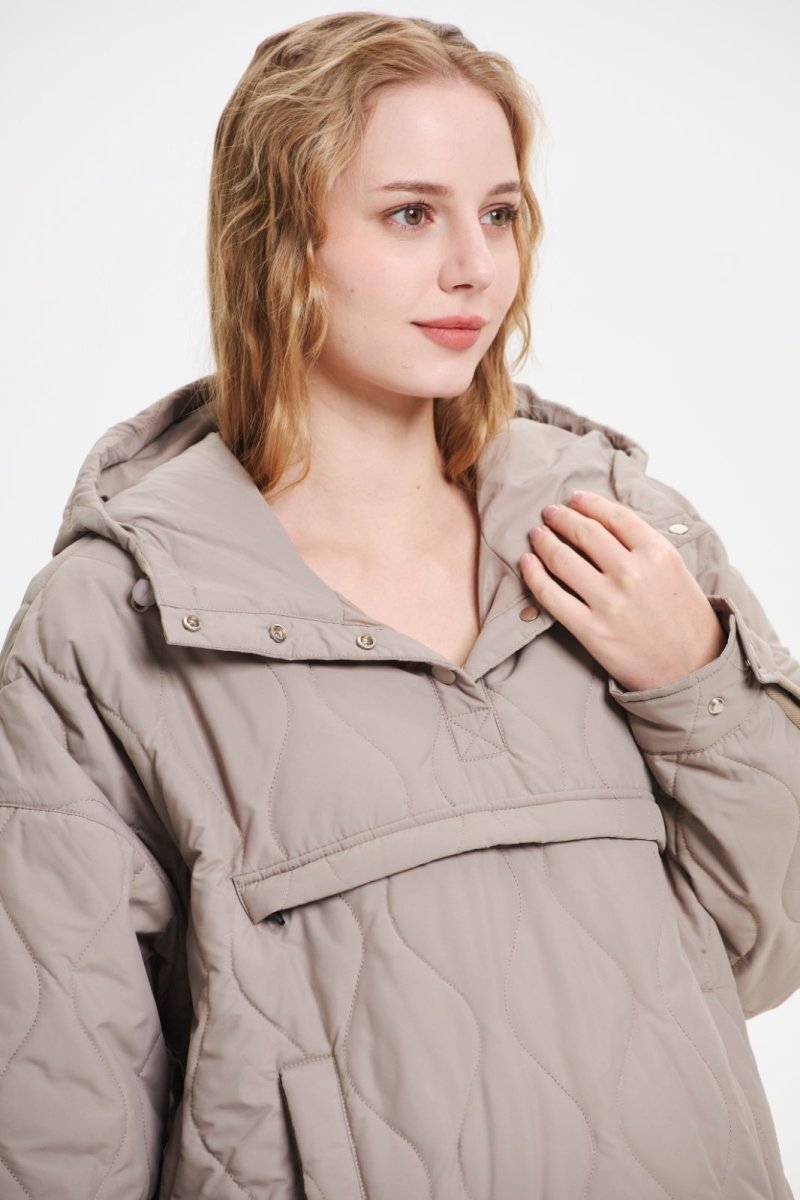 SAULE | Veste à Capuche Imperméable en Matelassé