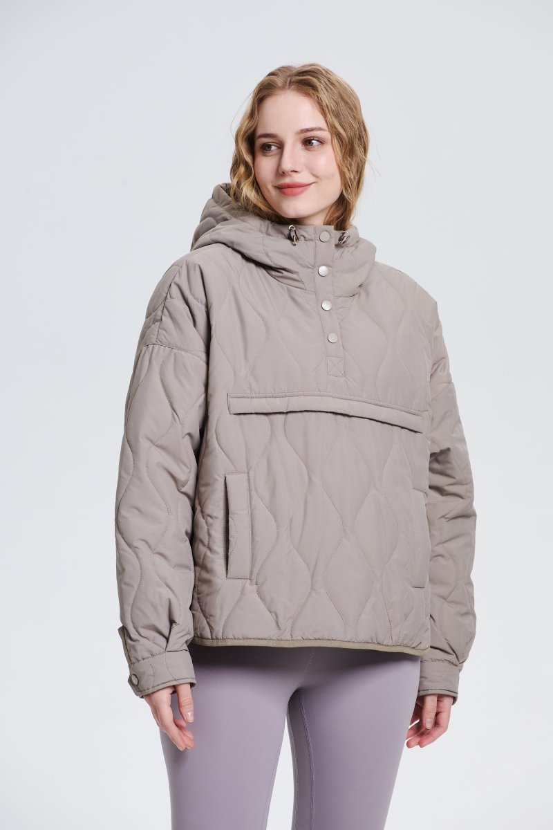 SAULE | Veste à Capuche Imperméable en Matelassé