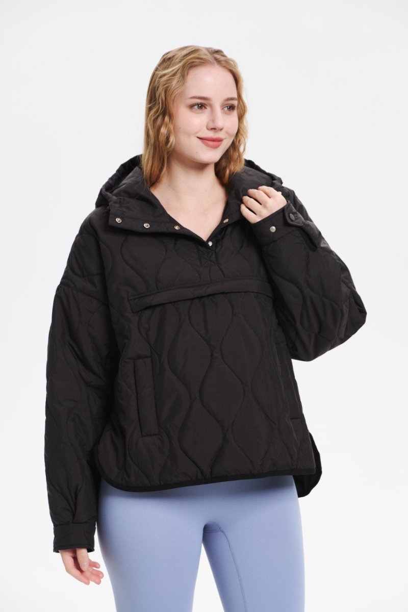 SAULE | Veste à Capuche Imperméable en Matelassé