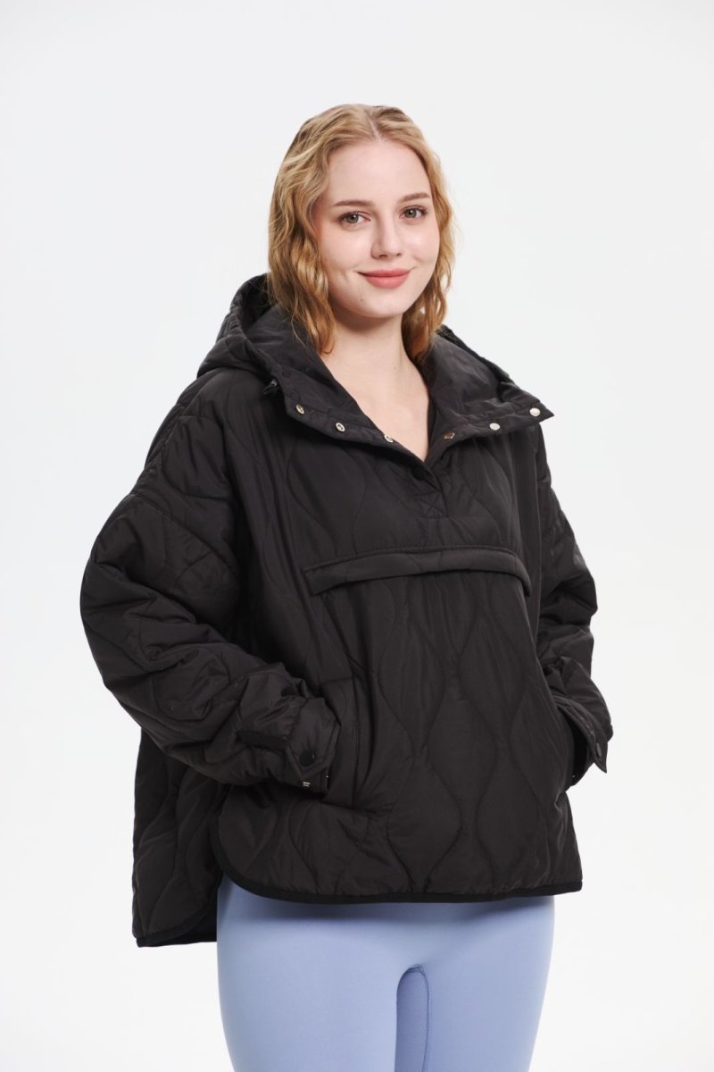 SAULE | Veste à Capuche Imperméable en Matelassé