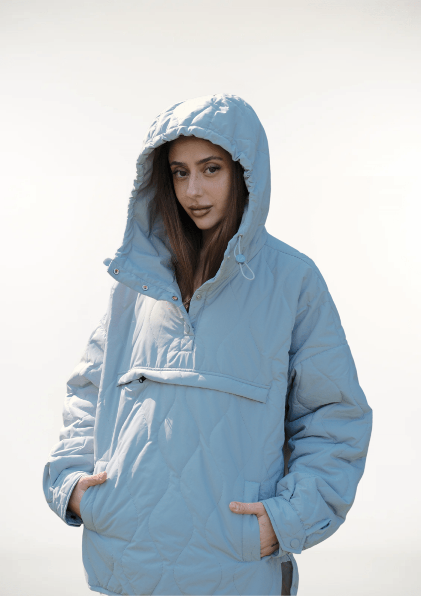 SAULE | Veste à Capuche Imperméable en Matelassé