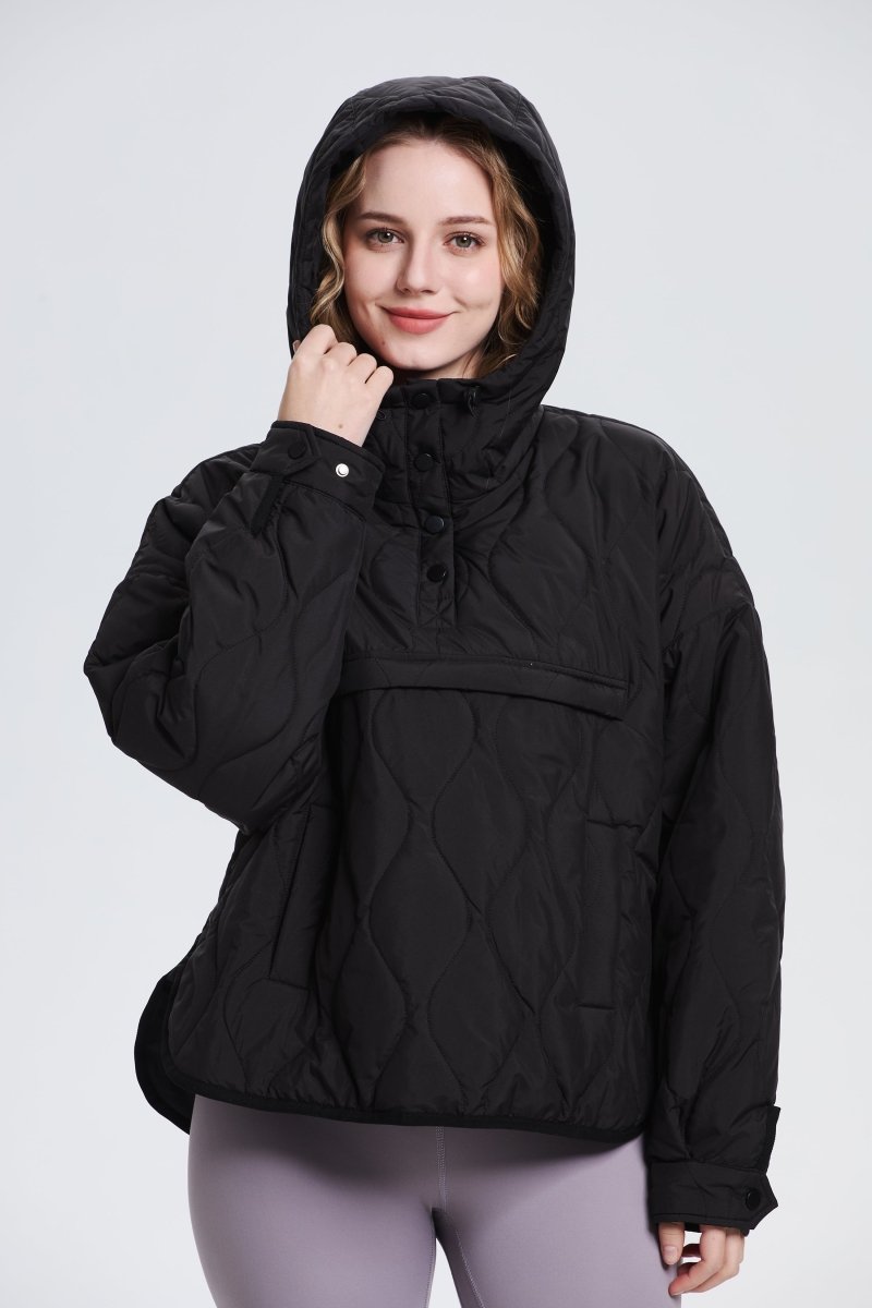 SAULE | Veste à Capuche Imperméable en Matelassé