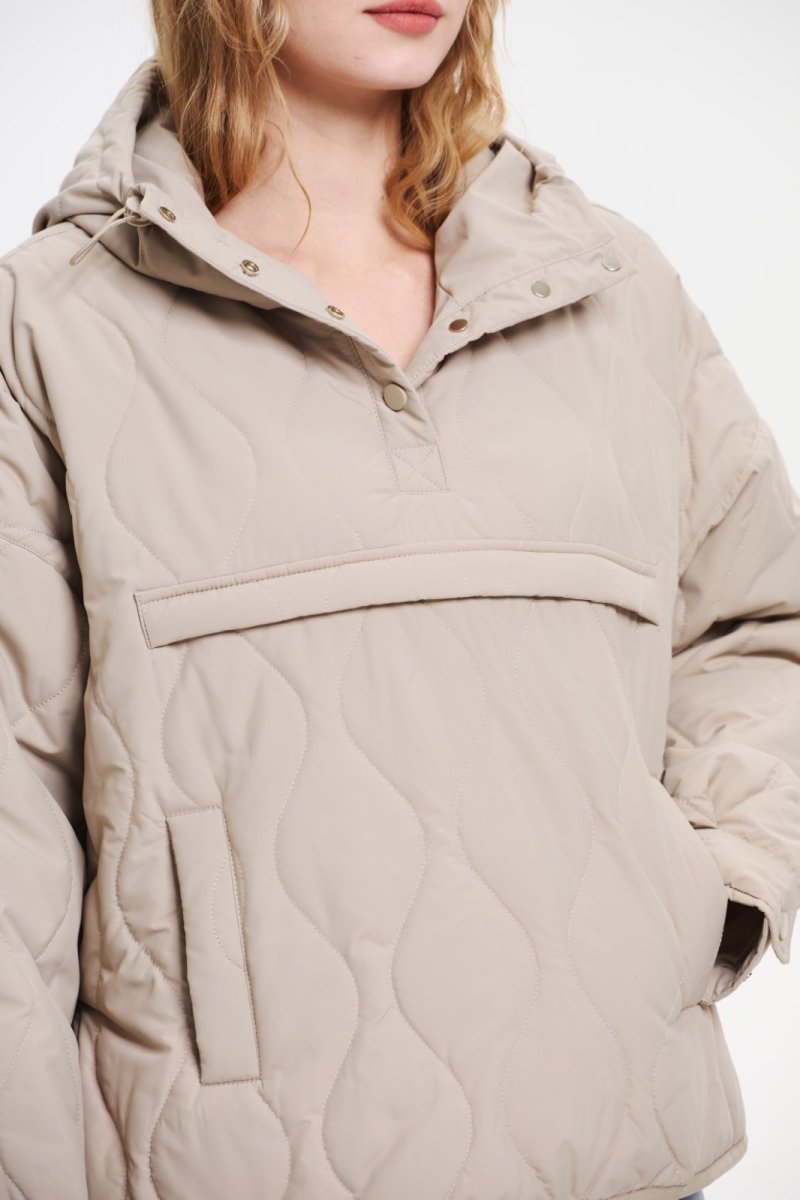 SAULE | Veste à Capuche Imperméable en Matelassé