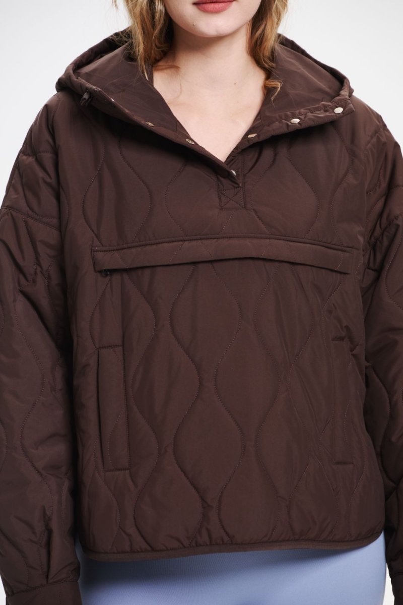 SAULE | Veste à Capuche Imperméable en Matelassé