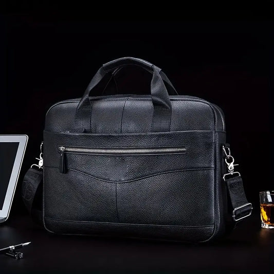 Jared - Sac messager en cuir à bandoulière