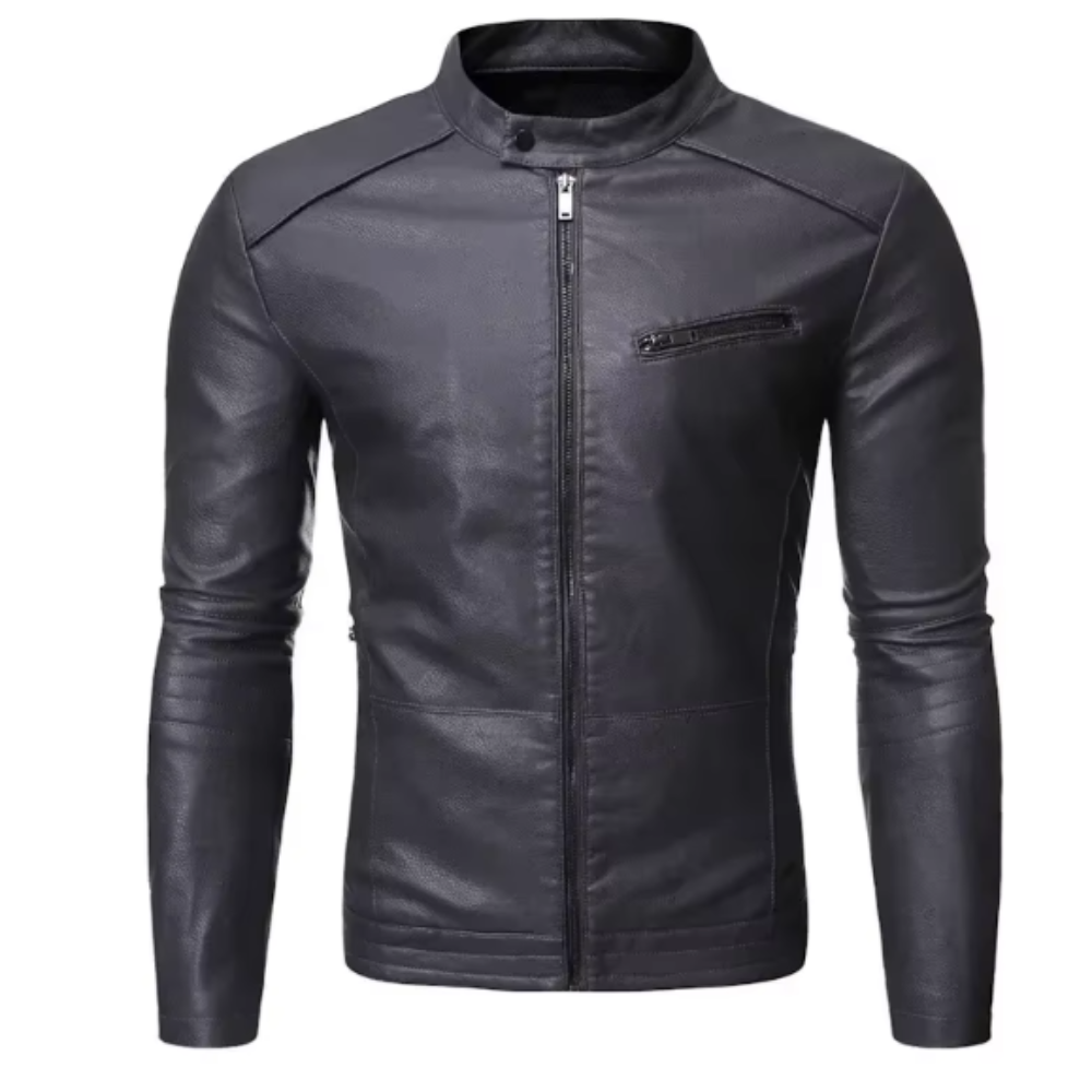 Nolan | Veste en Similicuir Ajustée pour Homme