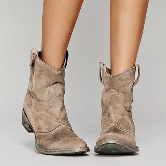 La Maison Élise® | Élégantes Bottines en Suède