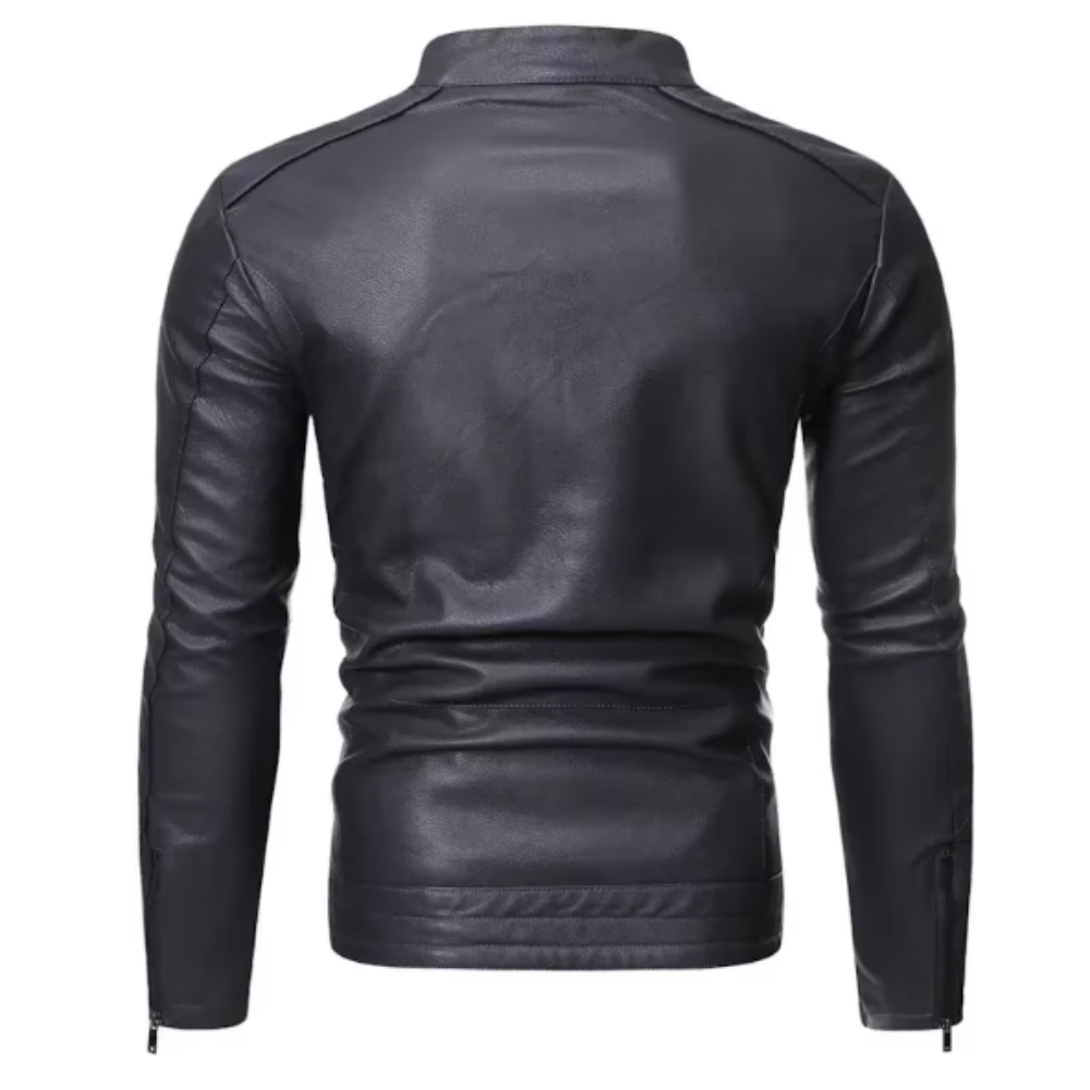 Nolan | Veste en Similicuir Ajustée pour Homme