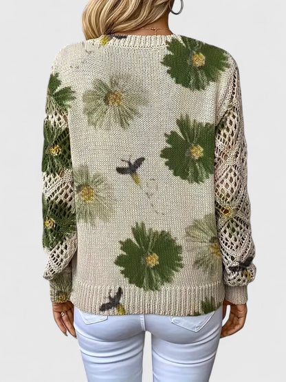 Amélie | Pull élégant avec motif floral