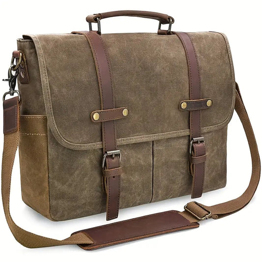 Brett - Sac à bandoulière en toile imperméable grande capacité pour hommes