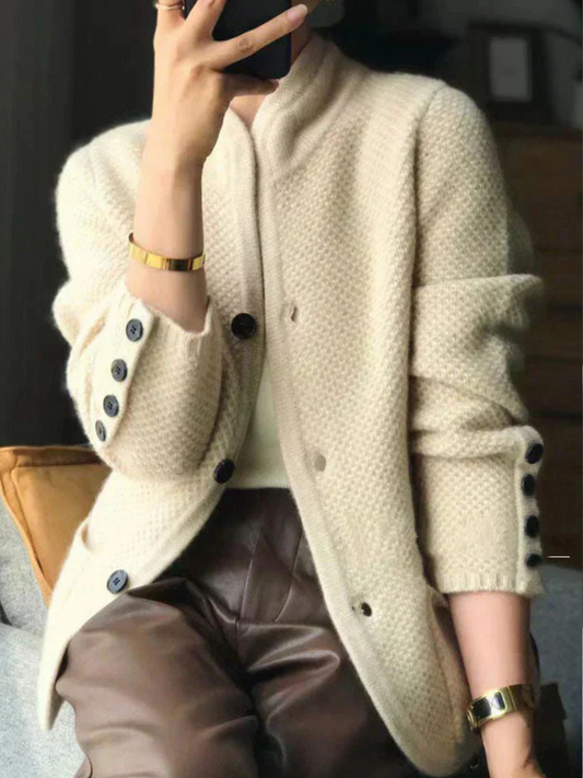 Cardigan en Cachemire Mélangé Clair