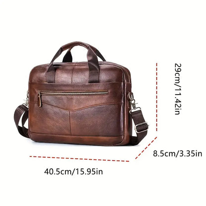 Jared - Sac messager en cuir à bandoulière