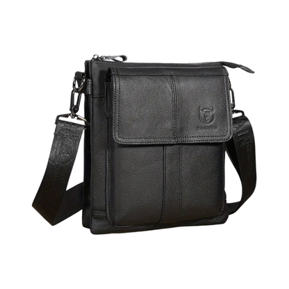 Nathan - Sac en cuir slim avec design de poche à rabat