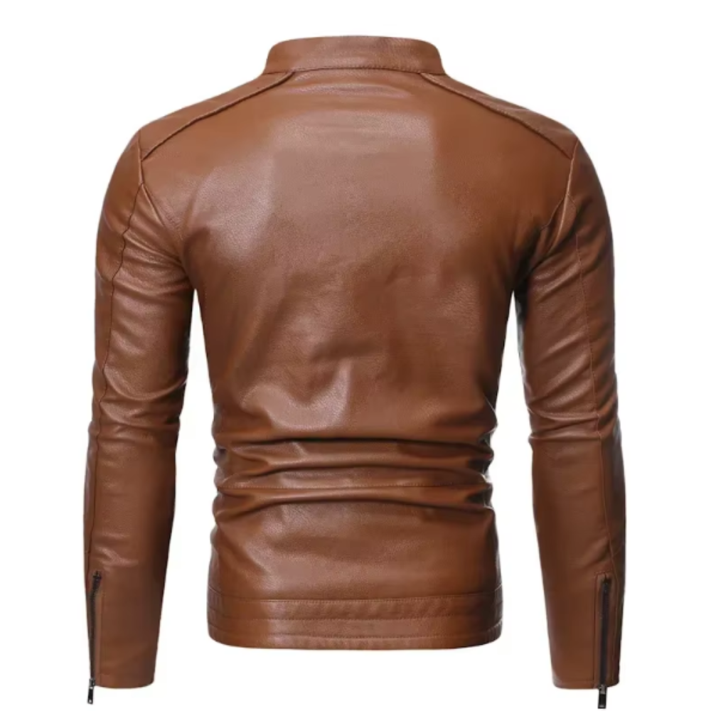Nolan | Veste en Similicuir Ajustée pour Homme