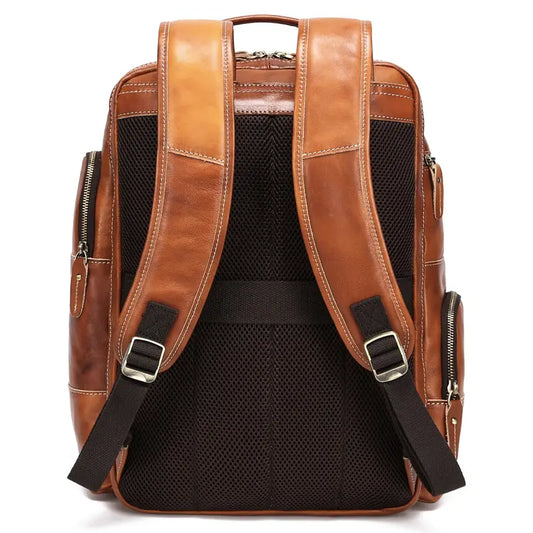 George - Sac à dos en cuir classique pour hommes
