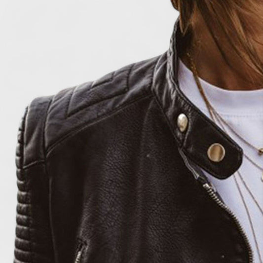 Isabelle - Veste en cuir élégante