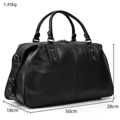 Justin - Sac de Voyage en Cuir de Vache Souple