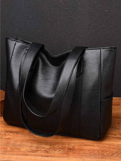 PEggy Structured PU Tote Bag