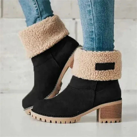 La Maison Élise® | Mi-Mollet en Laine Bottes