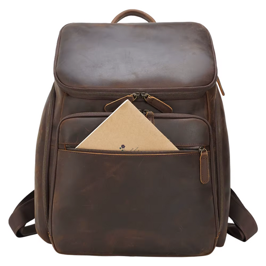 Nicholas - Sac à dos en cuir vintage pour hommes
