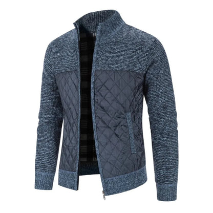 Luc – Tricot Zippé Doublé Polaire, Coupe Cintrée pour l’Automne-Hiver